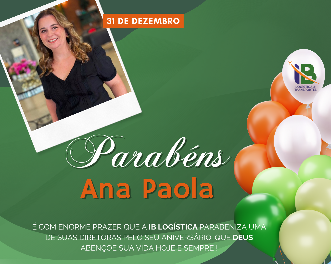 Feliz Aniversário Ana Paola !
